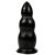 Zwarte Geribbelde Dildo 23 cm