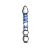 Glazen Dildo Met Blauwe Ribbels En Nopjes - Transparant
