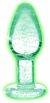 Glow-in-the-Dark Anaalplug Van Glas - Medium