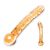 Orange Tickler | Geribbelde glazen dildo | 19,5 cm