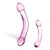 Double Trouble | Tweekoppige glazen dildo | 18 cm