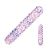 Purple Nubby | Geribbelde glazen dildo met verdikte noppen | 18 cm