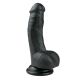 Realistische Zwarte Dildo Met Balzak - 15 cm