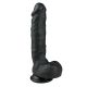 Realistische Zwarte Dildo Met Balzak - 22,5 cm