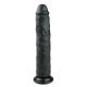 Realistische zwarte dildo Met Zuignap - 28,5 cm