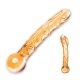 Orange Tickler | Geribbelde glazen dildo | 19,5 cm