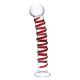 Mr. Swirly | Glazen dildo met lichte kromming | 25,5 cm