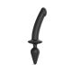 Strap-On-Me | Beginners gebogen voorbindildo | Heerlijk grensoverschrijdend | Zwart