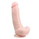 Realistische dildo 20 cm huidskleur met balzak
