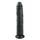 Realistische zwarte dildo Met Zuignap - 28,5 cm
