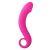 Roze siliconen prostaat dildo 17,5 cm